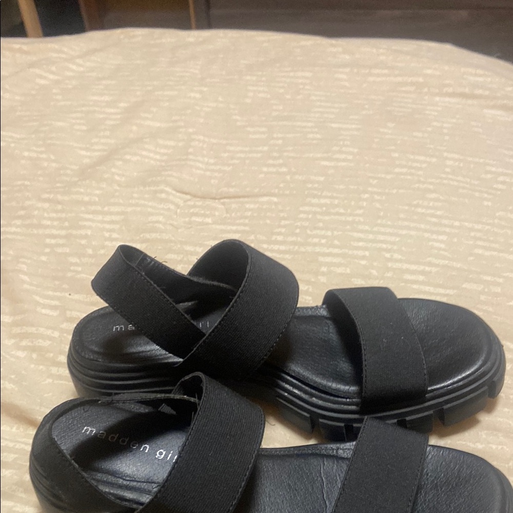 Madden Girl Black Strappy Sandals